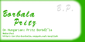 borbala pritz business card